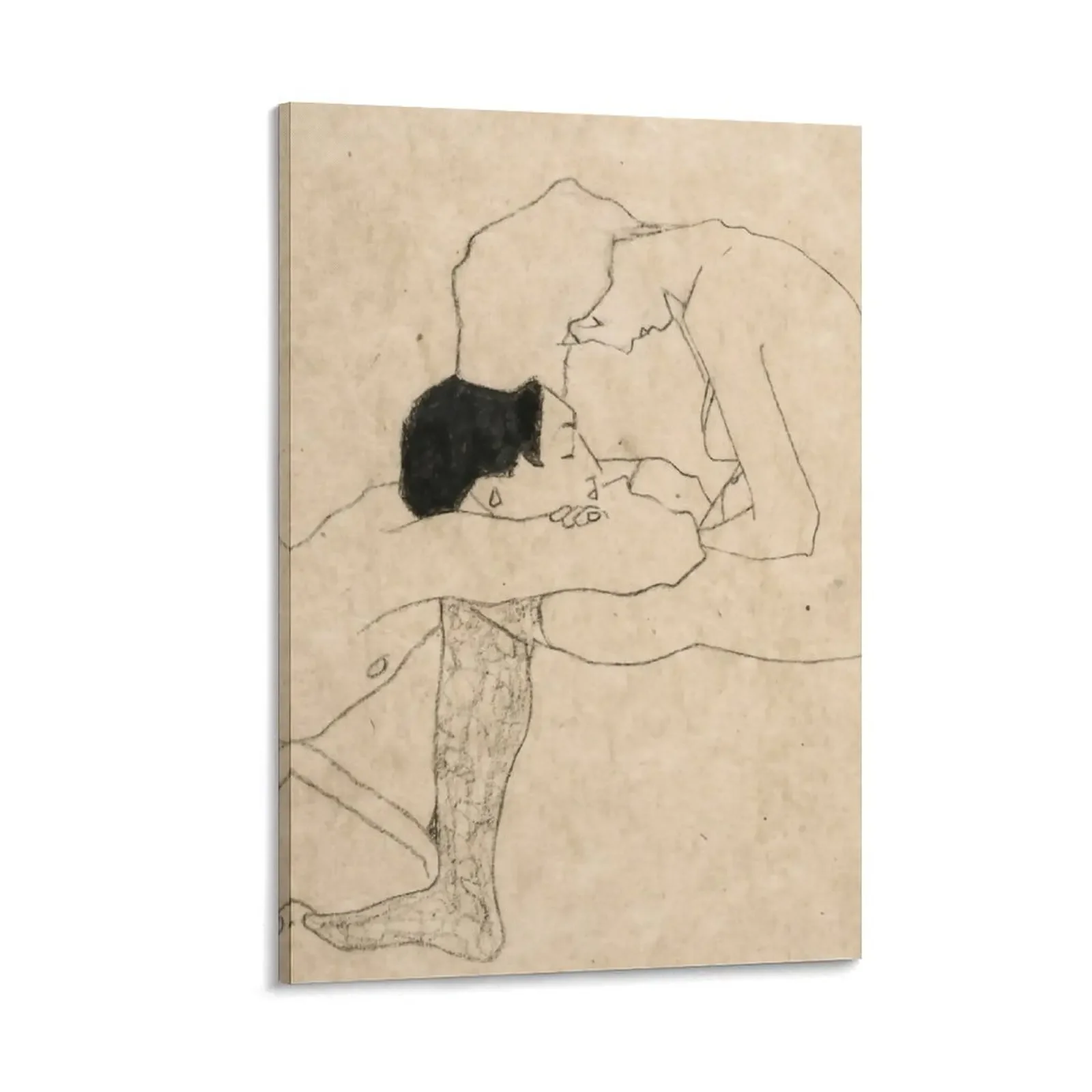 

Egon Schiele Lovers Canvas Painting aesthetic room decor luxury home decor Paintings Decoration for home