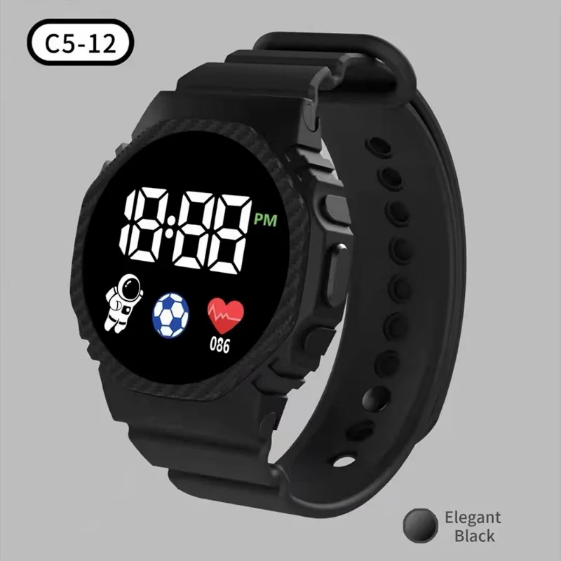 New Fashion Sports Digital Wristwatches for Kids Waterproof Smart Children Watch LED Dial Watches Girls Boys Student Clock Gifts