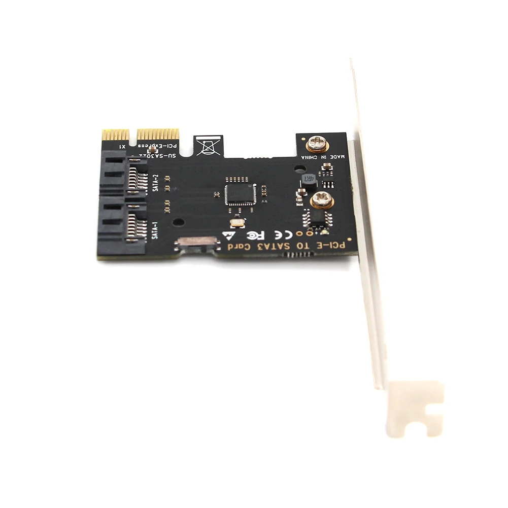 PCI-E To SATA 3.0 Adapter 6Gbps PCI Express SATA 3.0 Controller Card 2 Ports for Windows (R) XP/Server2003/Vista/7/8
