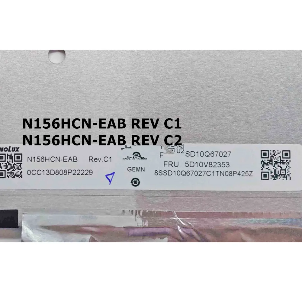 N156HCN-EAB REV C1,C2 Original NEW 15.6INCH 1080P IPS Touch Screen EDP 40PINS For Lenovo IdeaPad 3-15ITL05 3-15IIL05 3-15IML05