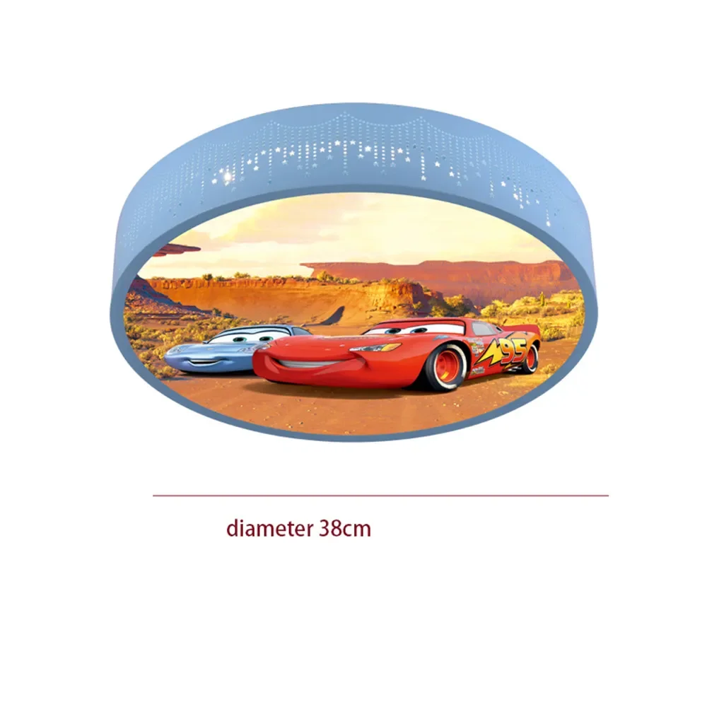 2025 Cartoon Car Round Led Ceiling Lamp Changeable Remote Children Bedroom Nursery Baby Corridor Indoor Home Deco Lighting Fixtu