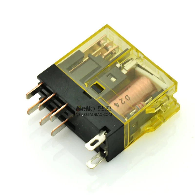 [SA]Japan and the spring IDEC relays indicator type 8A RJ2S-CL D24 DC24V 2a2b--20pcs/lot