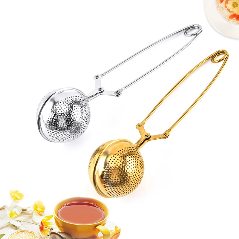 

Tea Infuser Stainless Steel Sphere Mesh Tea Strainer Coffee Herb Spice Filter Diffuser Handle Tea Ball Match Tea Bags