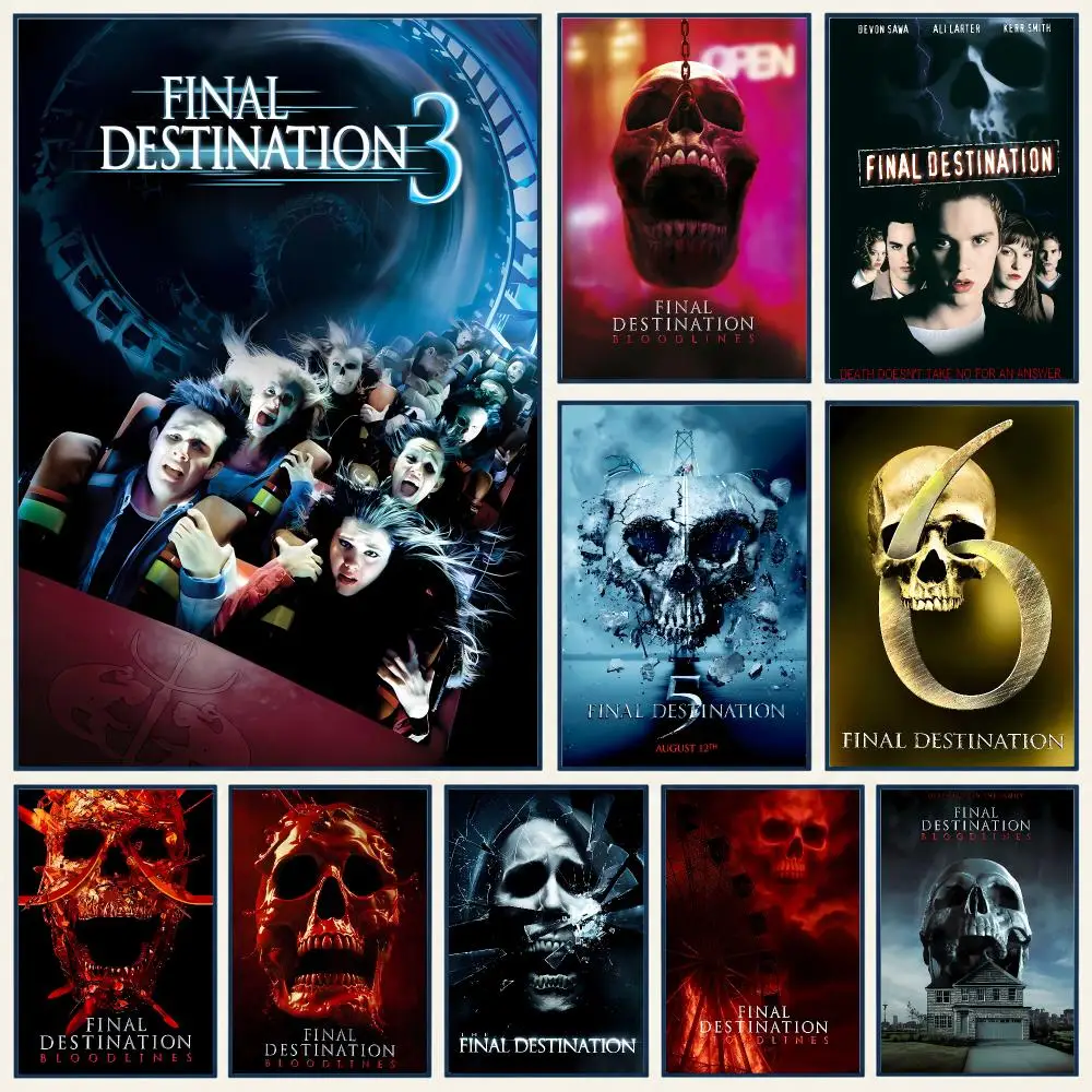 Suspenseful Chilling Movie T-The Final Destination Poster Frameless PP Self Adhesive Aesthetic Room Gift Decor