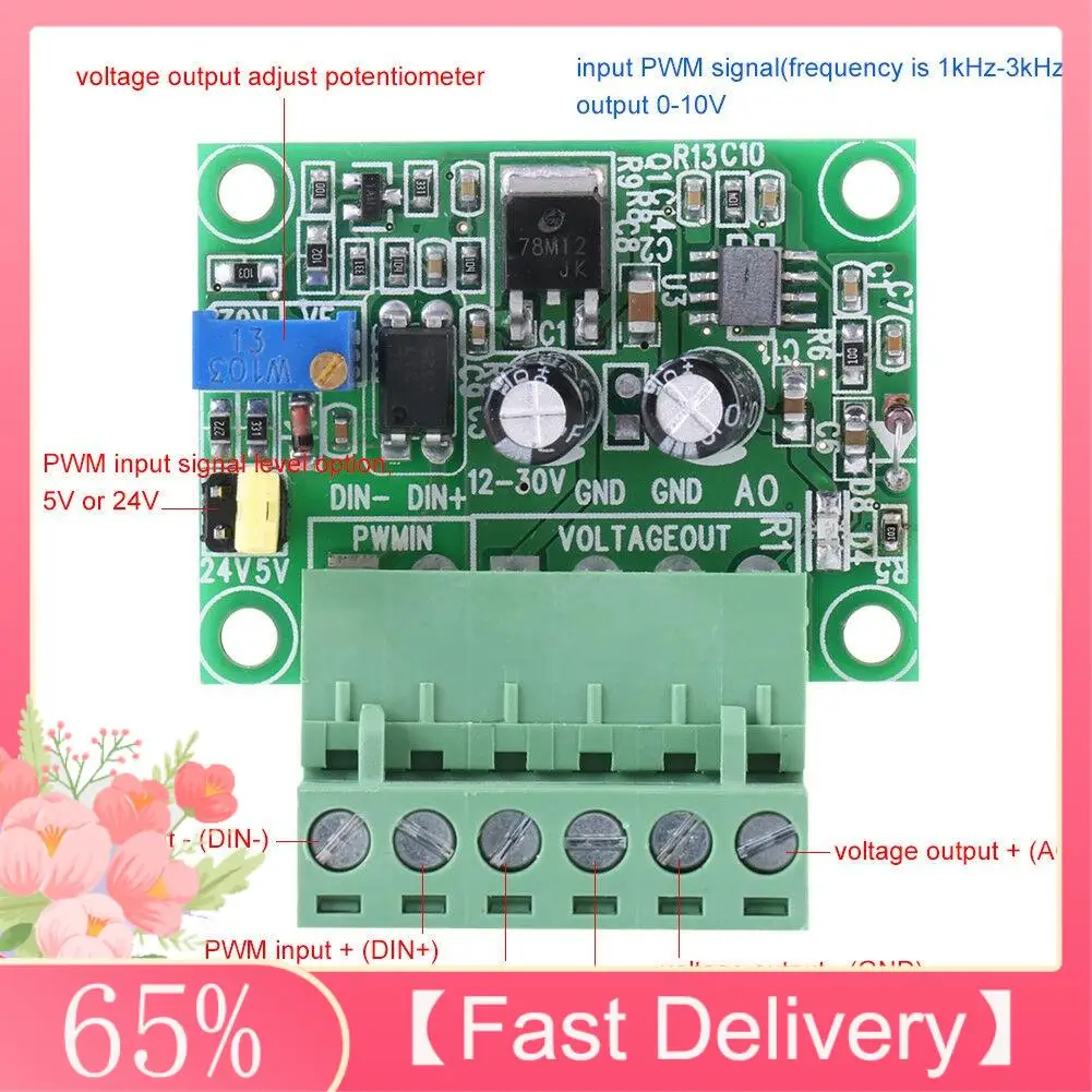 A61Z oferece 1-3KHZ a 0-10V PWM sinal para tensão conversor industrial digital-analógico PLC