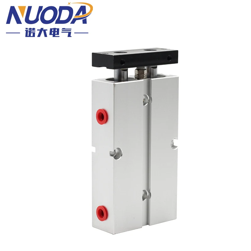 Double Twin-Rod Pneumatic Cylinder TN 10 16 20 25 32mm Aluminum Alloy Stroke 30 40 50 60 80 100 150 200mm Air Cylinder