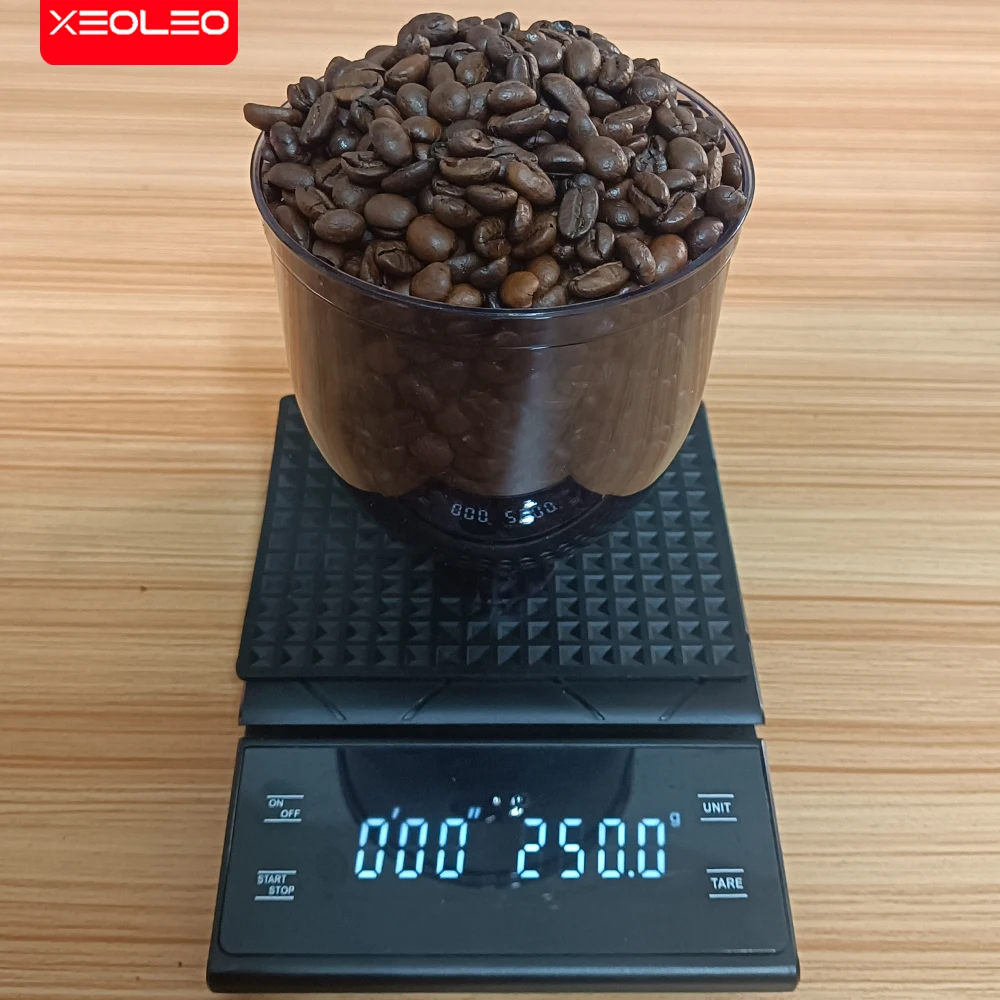 XEOLEO Coffee Bean Grinder Hopper 250g 35mm Gray with jump function for Coffee grinder/500N/500A Type