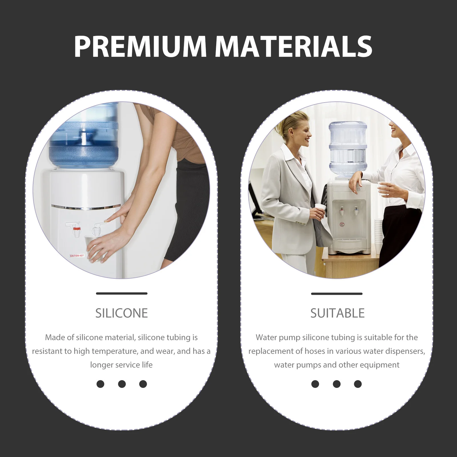 

4pcs 5mm 1M Silicone Tubing Hose Water Tubes Soft Drinking Pump Replacement Parts for Dispenser Hose For Water Pump Bottle