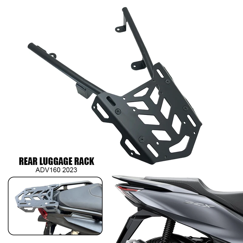 

New Rear Luggage Rack Carrier Case Support Holder Bracket Fit For Honda ADV160 ADV 160 2023 Motorcycle Accessories