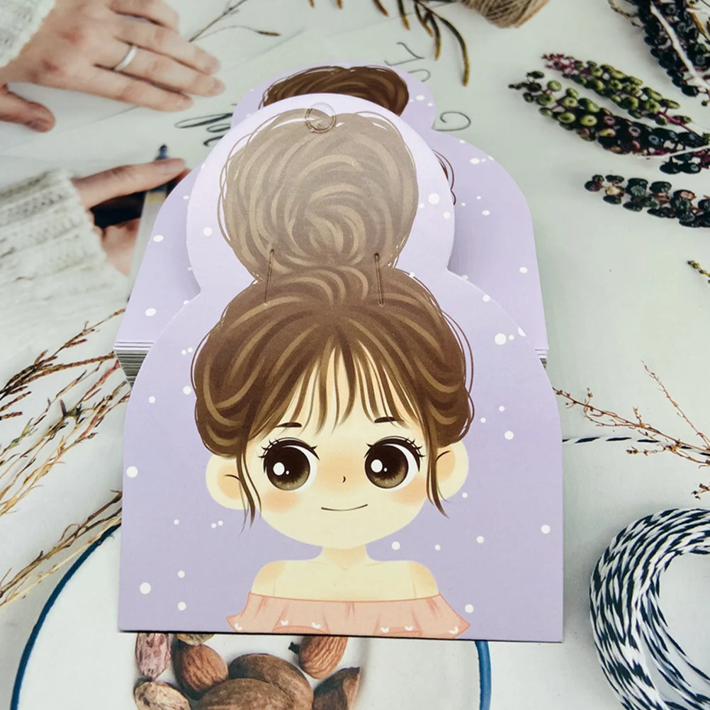 50 قطعة رباط شعر عرض من الورق المقوى حامل عقال الورق للعروض الحرفية وظائف المدرسة منظم بطاقات عرض القوس الشعر