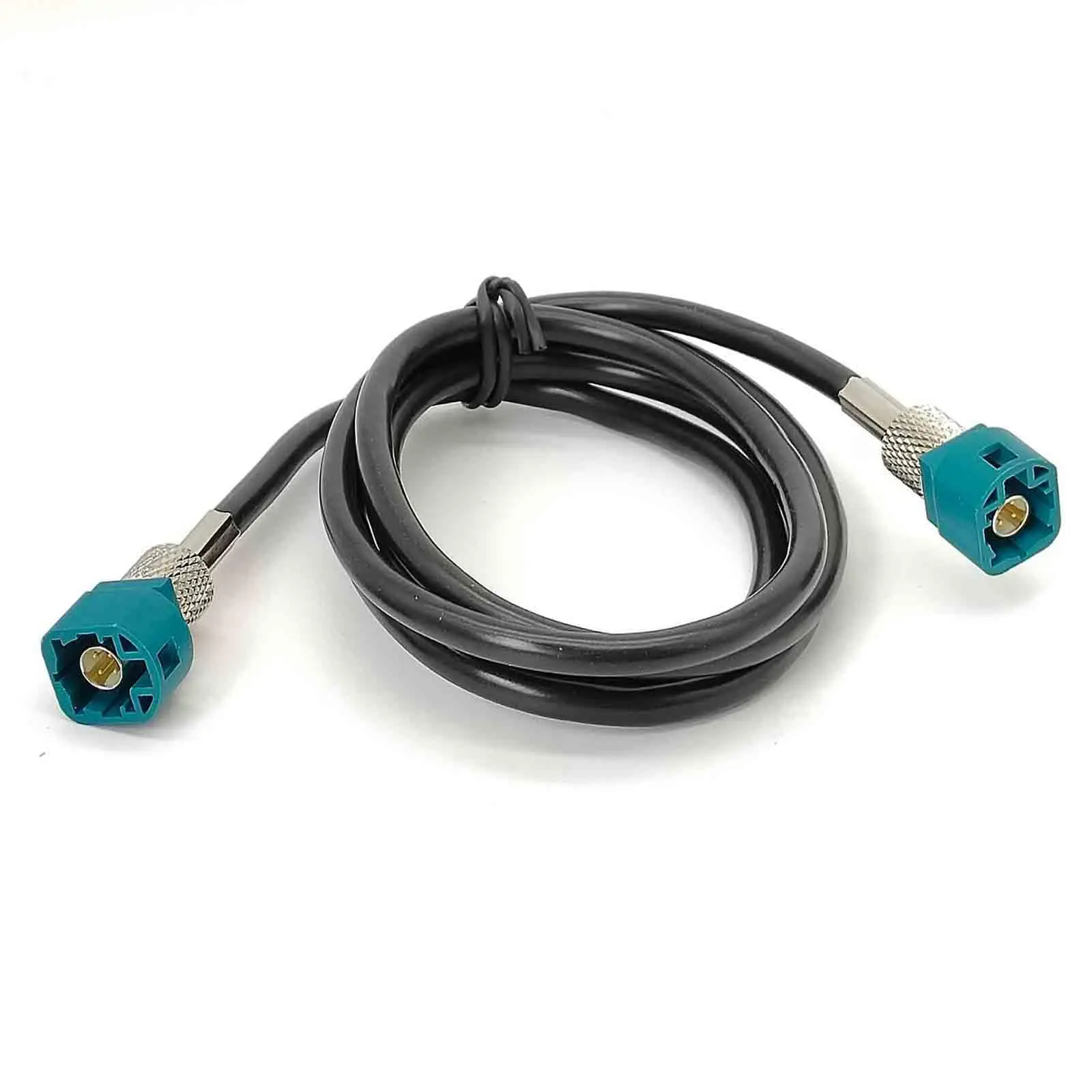 LVDS Cable Assembly, 4-Pin HSD to HSD Male to Male Cable, 1 Meter, Green Connector