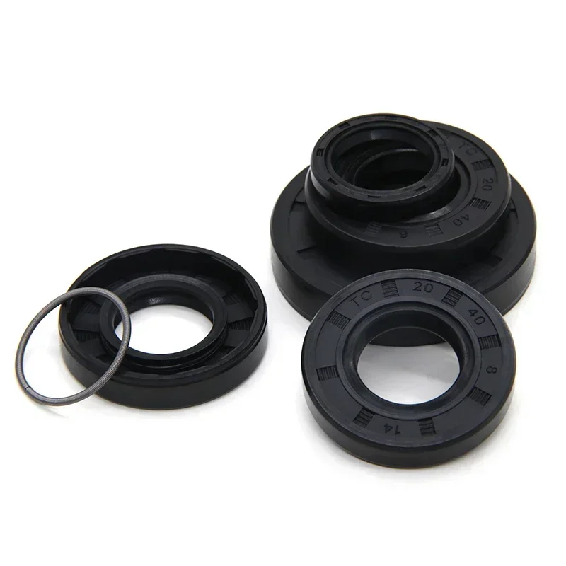 2/5pcs NBR Oil Seal ID 20mm TC-20*27/28/30/32/34/35/37/38/40/42/45/47/50*5/6/7/8/10/12mm Nitrile Rubber Shaft Double Lip Gasket