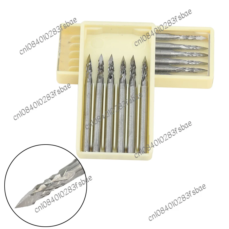 Tipo triangolo acciaio al tungsteno incisione coltello fresa per la lavorazione del legno fresa per legno fresa per intagli di Olive Kernel ambra