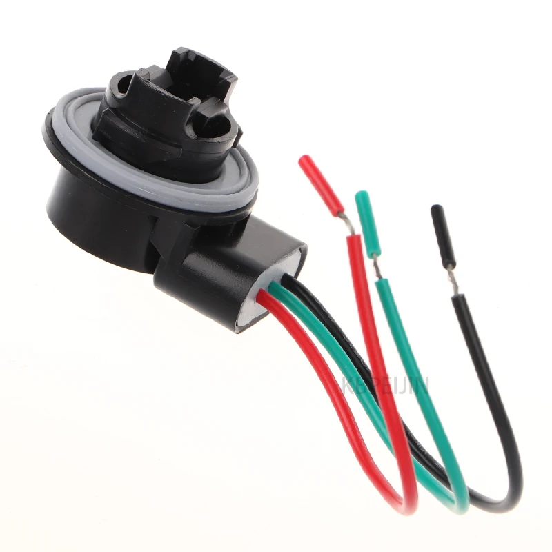 1Pcs T25 3157 Bulb Socket Cable Adapter For Ford Dodge Car Brake Lights Base Connector Accessories