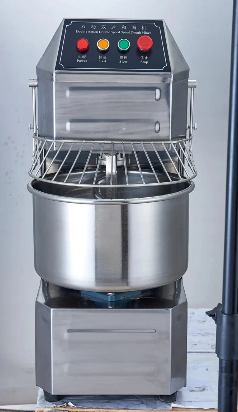 40L Electric Spiral Dough Mixer, Stainless Steel Commercial Bread & Pasta Mixing Machine for Bakery Use view 5