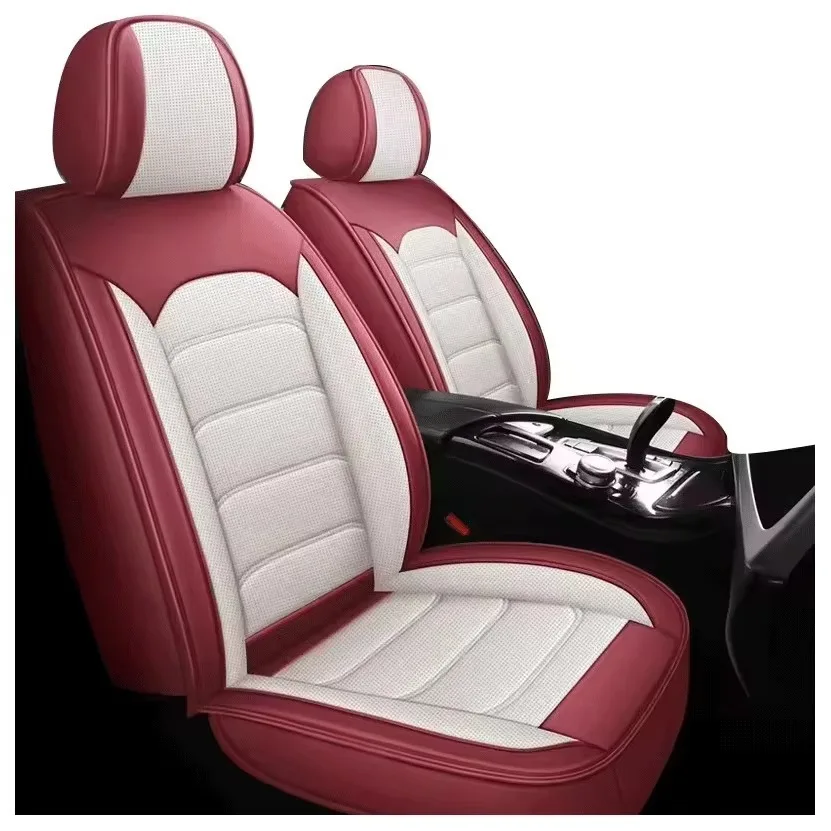 Manufacturer High Quality Durable Nappa Interior Accessory Universal Sport Five Seater Napa Leather Car Seat Cover Full Set