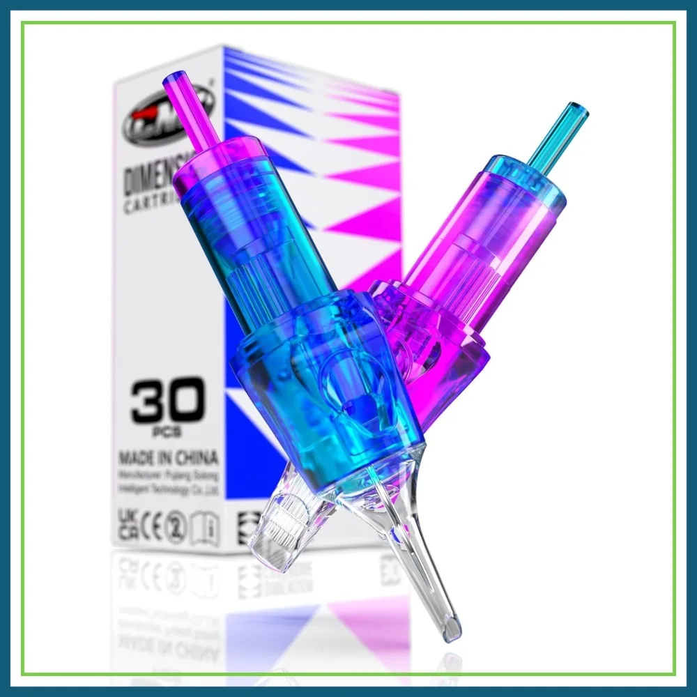 

30pcs CNC Tattoo Cartridge Needles Assorted #10 Bugpin Round Liner 3RL 5RL 7RL 9RL Round Magnum 7RM 15RM Mixed Kit