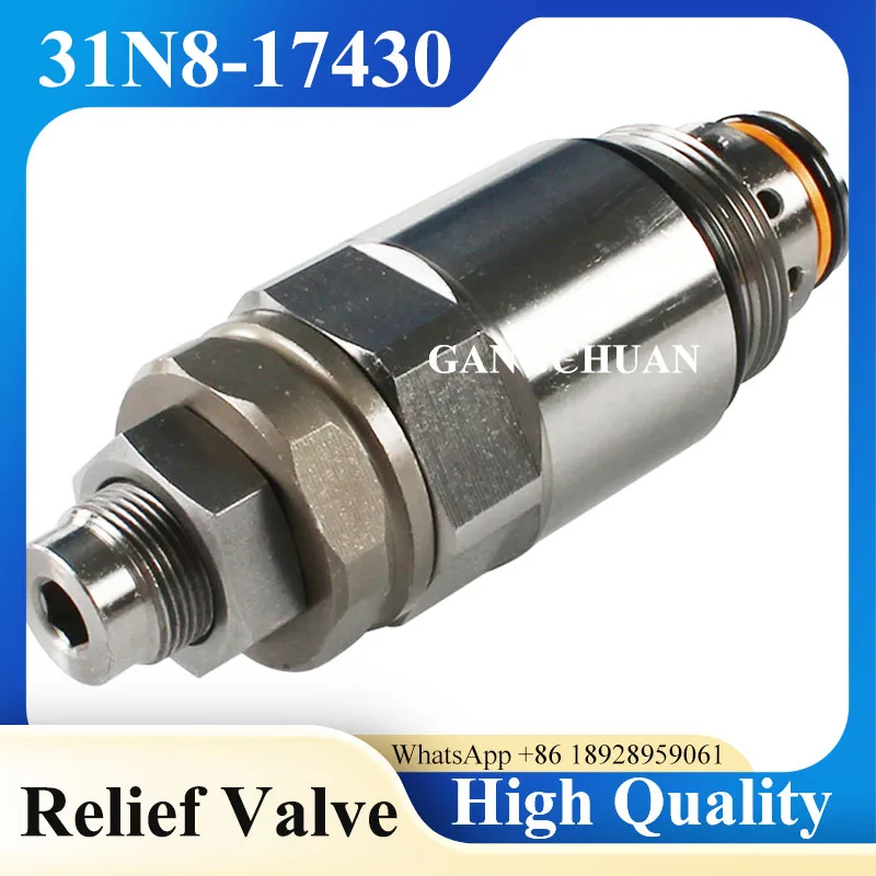

31N8-17430 31N817430 main relief valve for hyundai r210lc-7 r215-7 excavator relief control valve