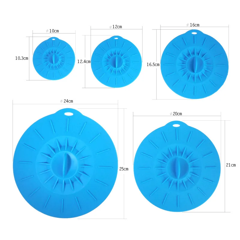 1/5 шт., крышка для упаковки продуктов, 12-26 см