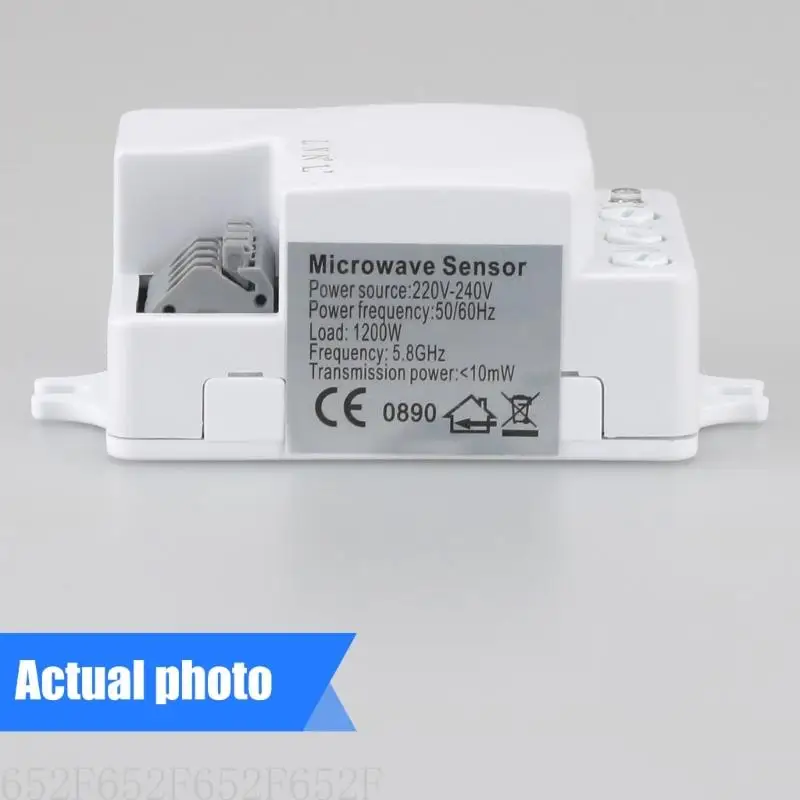 

652F Microwave Radars Sensors Switches 85 265V With 360 Degree Motion Detection for Energy Efficient Light Automation