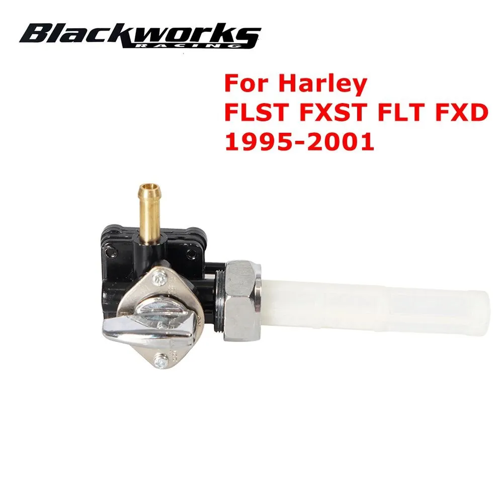 High Quality Fuel Valve Petcock With Male Thread Features Motorcycle Parts 61338-94D 22mm For Harley FLST FXST FLT FXD 1995-2001