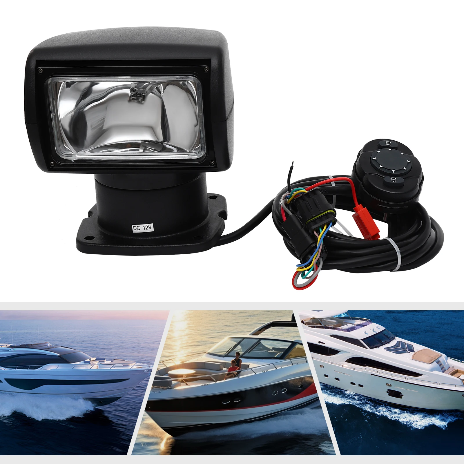 

Marine searchlight, rotating remote control light, marine lamp, omnidirectional remote control searchlight