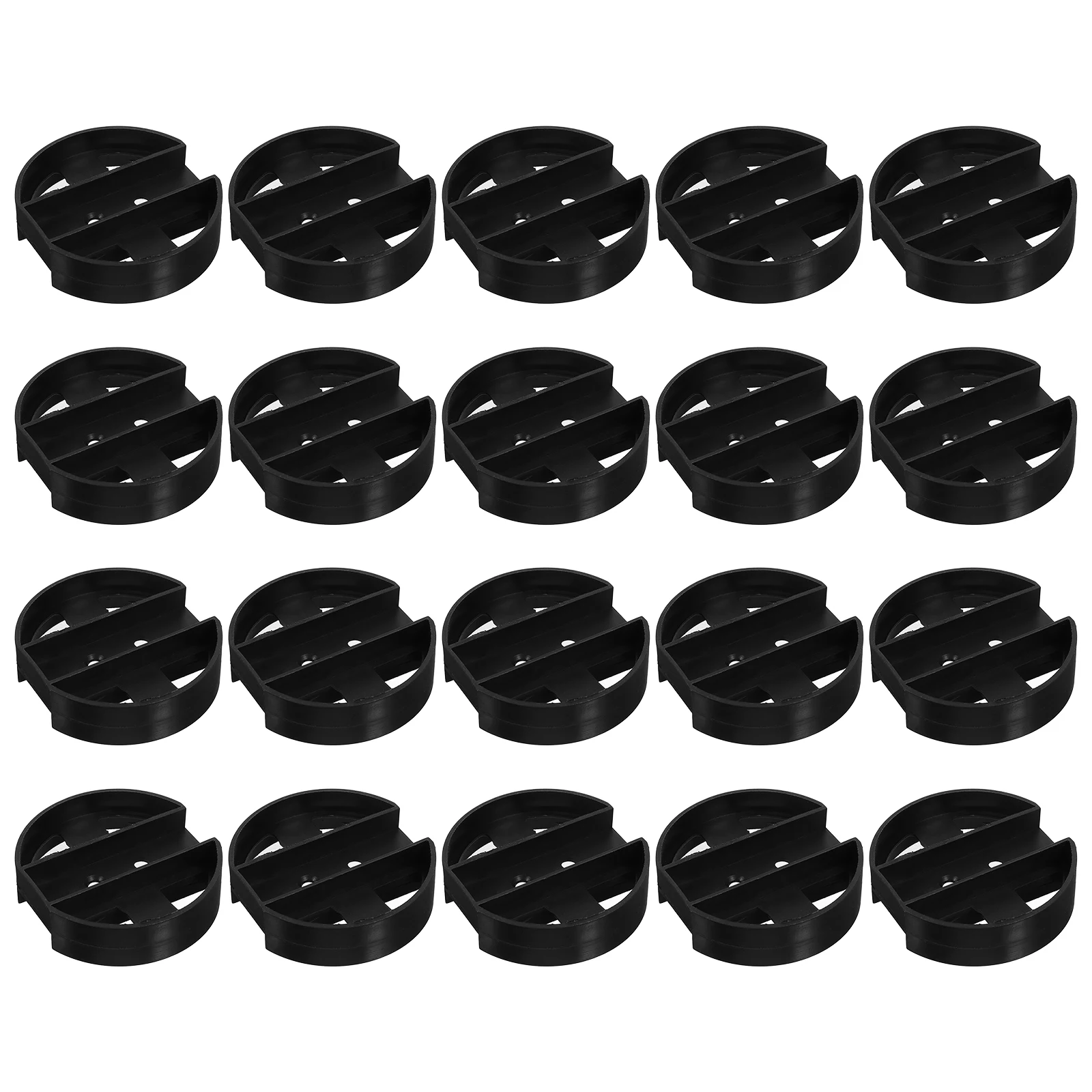 20pcs Computer Tower Stand Foot Pad Plastic Bracket Under Desk CPU Holder ABS Floor Rack Host Bracket Stable