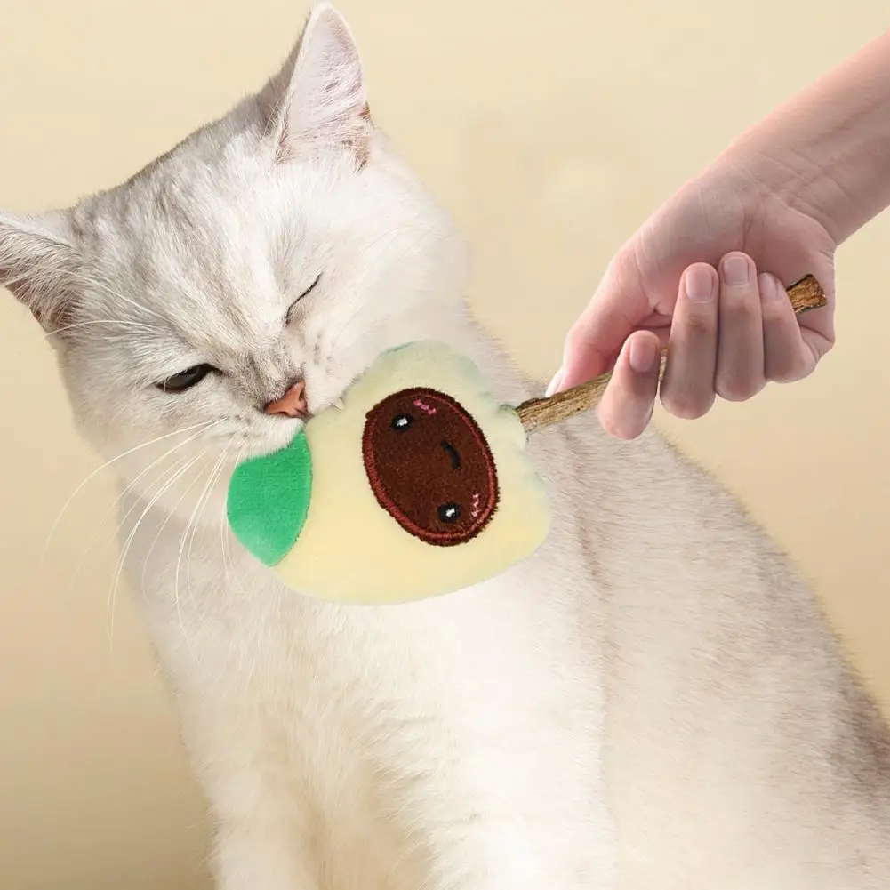 Cat Chew Stick Toy Plush Dental Care Teething Toy Interactive Teeth Cleaning Toy Cat Teether Chew For Indoor Cats