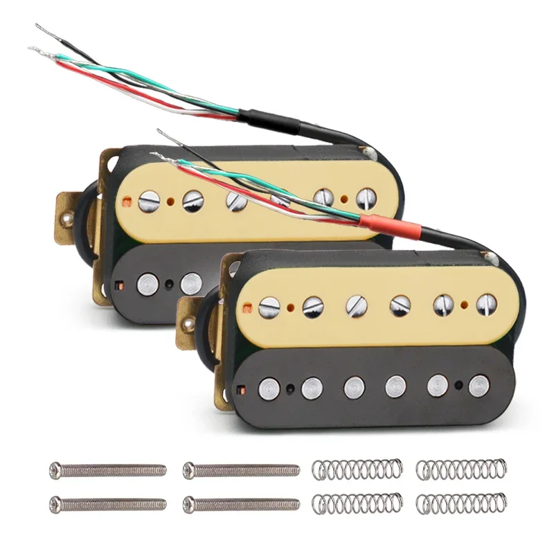 Electric Guitar Double Coil Humbucker Electric Guitar Pickup Four Conduct with Shield Bridge-15K or Neck-7.5K Pickup