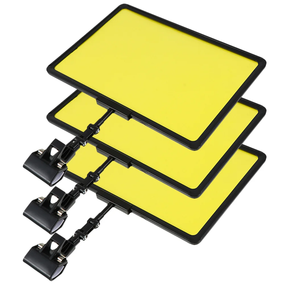 

3Pcs Price Tag Holder Clip ABS Sign Stand Supermarket Store Display Merchandise Poster Label Rack Durable Practical