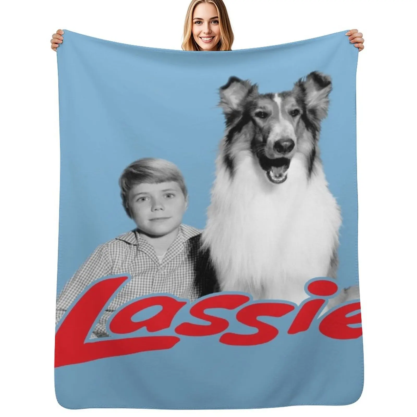 Lassie Throw Blanket Sofa Throw Decorative Beds For Decorative Sofa Personalized Gift Thermal Kid'S Blankets