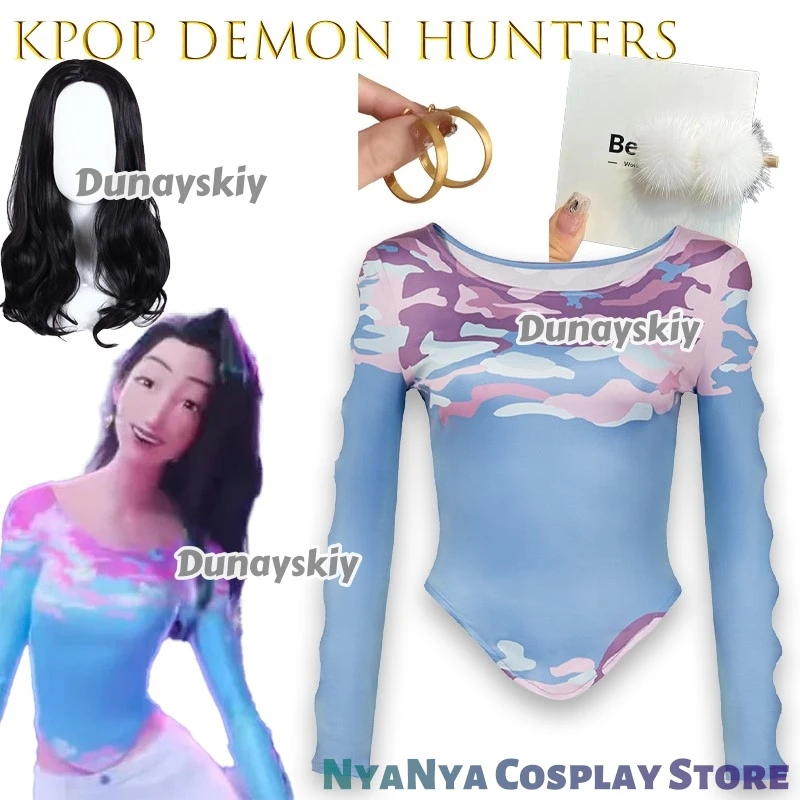 

Kpop Demon Hunter Celine Косплей 코스 Luar Halloween Карнавал Вечеринка Ролевая игра Униформа Реквизит disfraz mujer guerreras kpop Рождество
