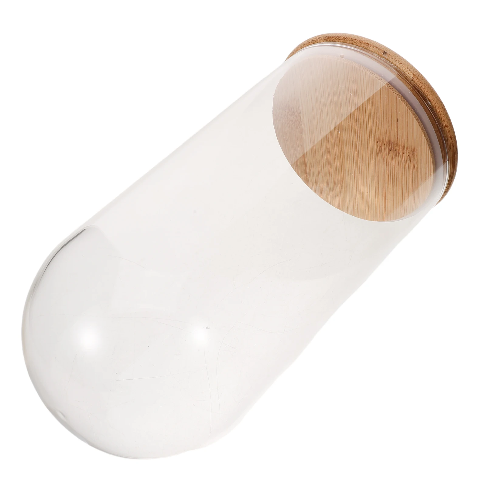 

Glass Dome with Base Clear Transparent Bell Display Case for Eternal Flowers DIY Decor Home Decoration Cloche Showcase