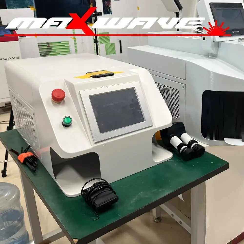 

Stainless steel continuous jewelry necklace laser spot welding machine metal silver gold carbon seel weling laser YAG spot welde