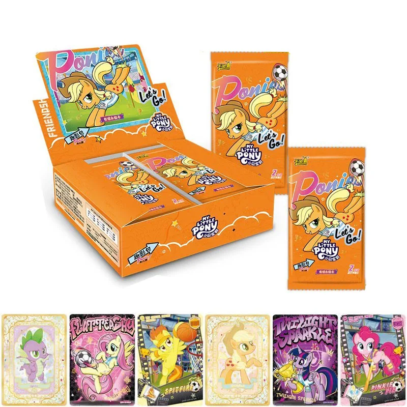 KAYOU My Little Pony Cards Vo.l 8 Fun Photo Pack Anime Related Collectible Card Rarity Applejack Booster Pack Cards Toy Gifts