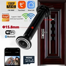 Tuya Smart 2.4G&5G Wifi Peephole Door Camera Motion Detection Digital Door Viewer Wireless Door Eye Camera Security Protection