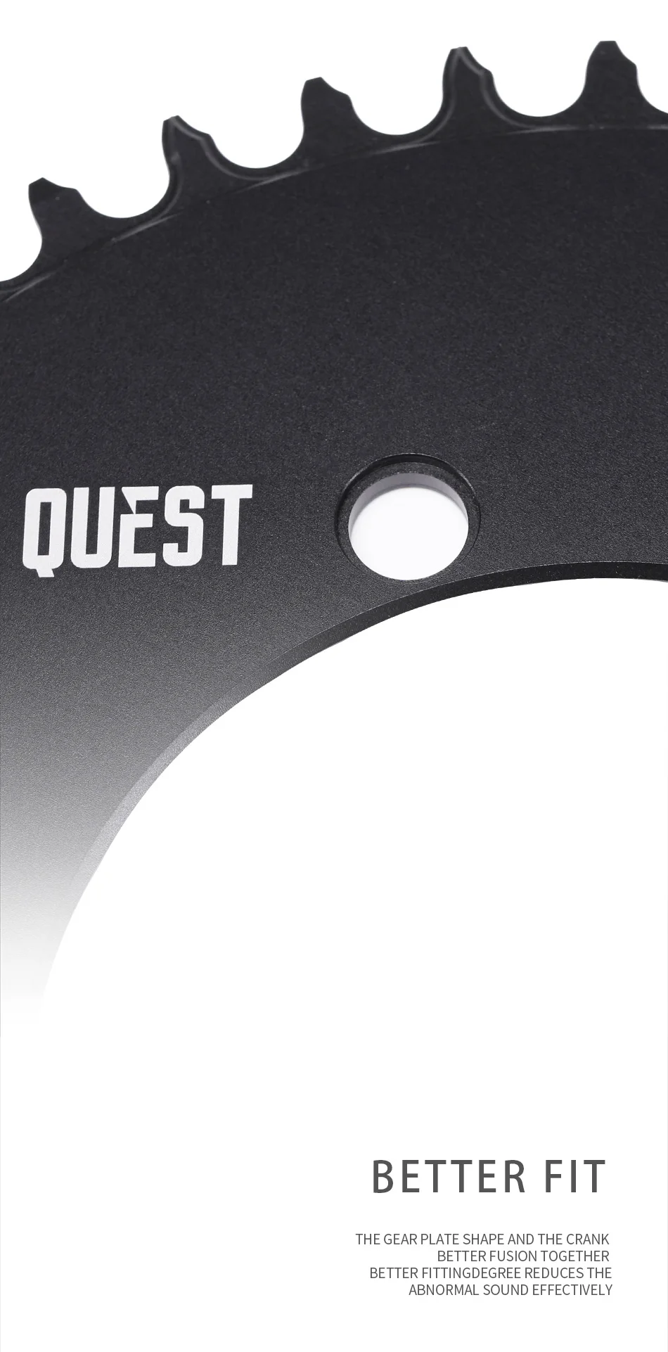 PASS QUEST 110bcd 5-Loch-Fahrradkettenring Aero Fahrrad Kettenrad für da7950 ut6750 105 tiagra4650 fsa 3d Kies Faltrad – Detail 9