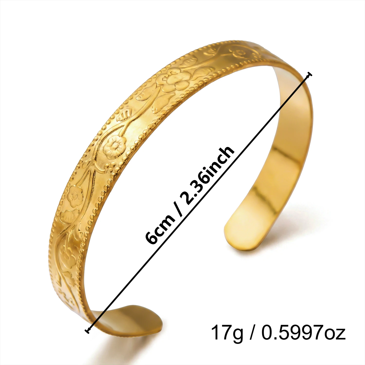 Vintage Edelstahl Blumen-Manschettenarmbänder für Damen und Herren Unregelmäßige Geometrische Wassertropfen Metall Offener Armreif Party-Schmuck – Detail 8
