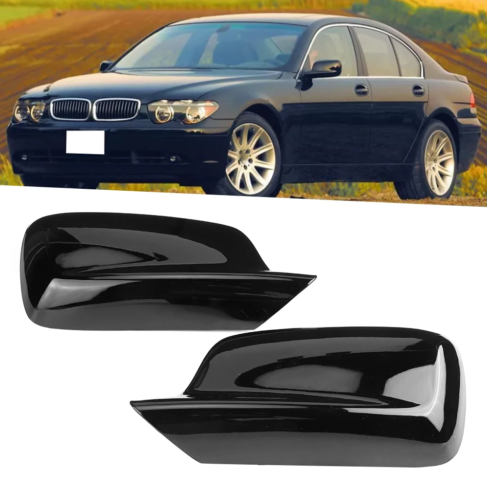 For BMW E46 323Ci 325Ci 328Ci E65 E66 Pair Left+Right Rearview Door Mirror Housing Cover Cap 51167074235 51167074236