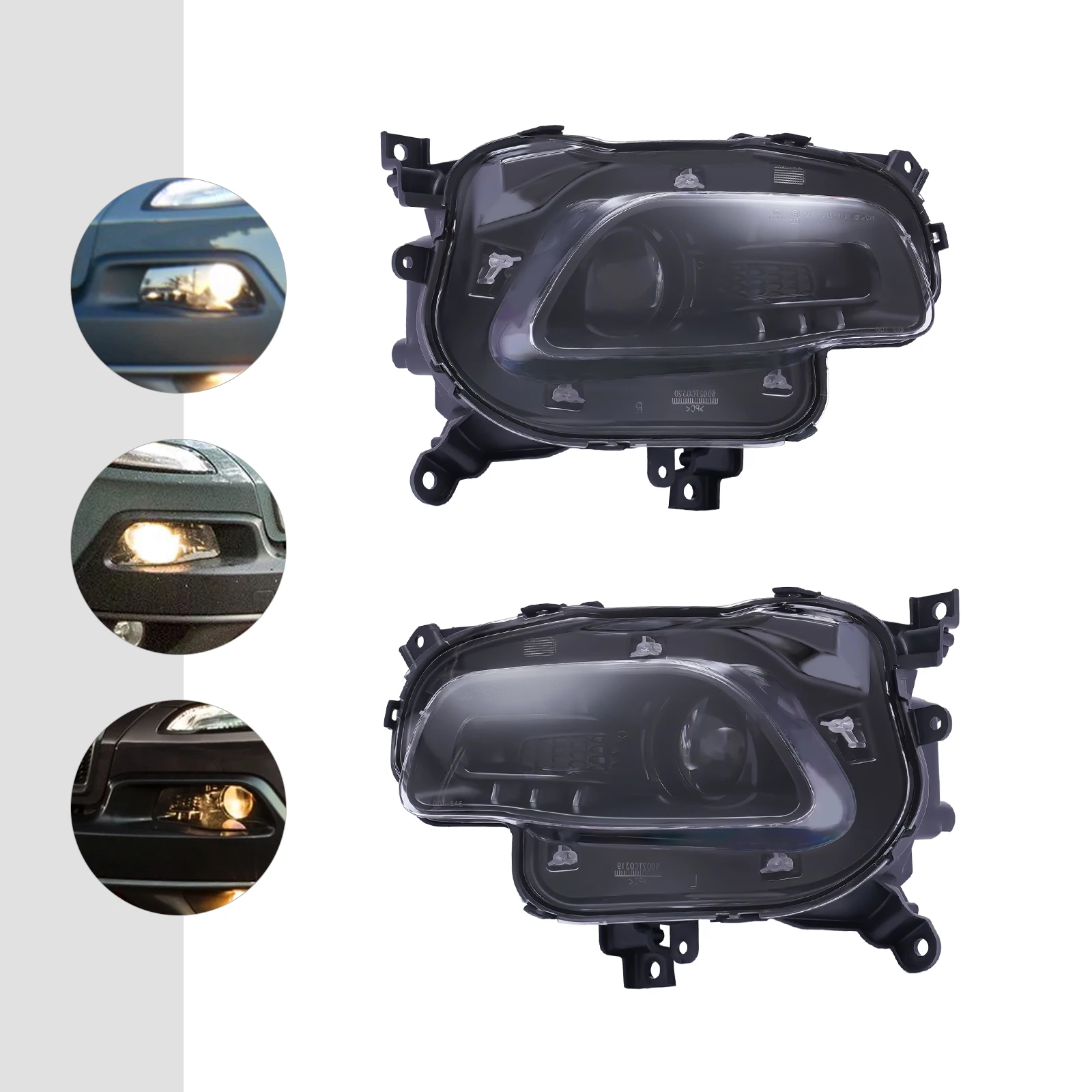 

Left/Right HID Xenon Headlights Front Projector Headlamp For Jeep Cherokee 2014-2018 ABS Plastic DRL Turn Signal