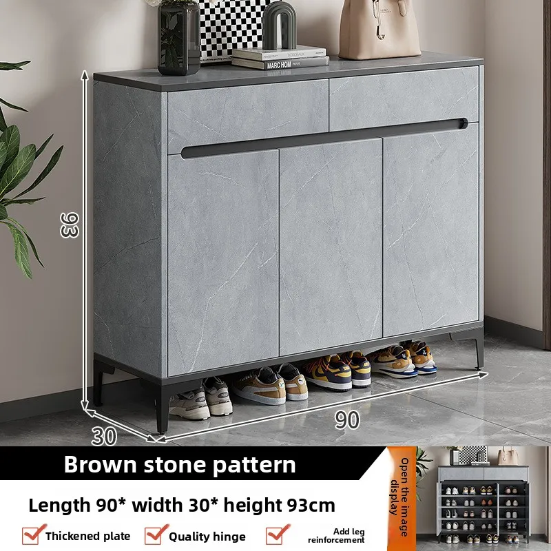 

Firm Shoe cabinet Home entrance corridor locker Large capacity entrance cabinet Integrated dust-proof storage shoe rack against