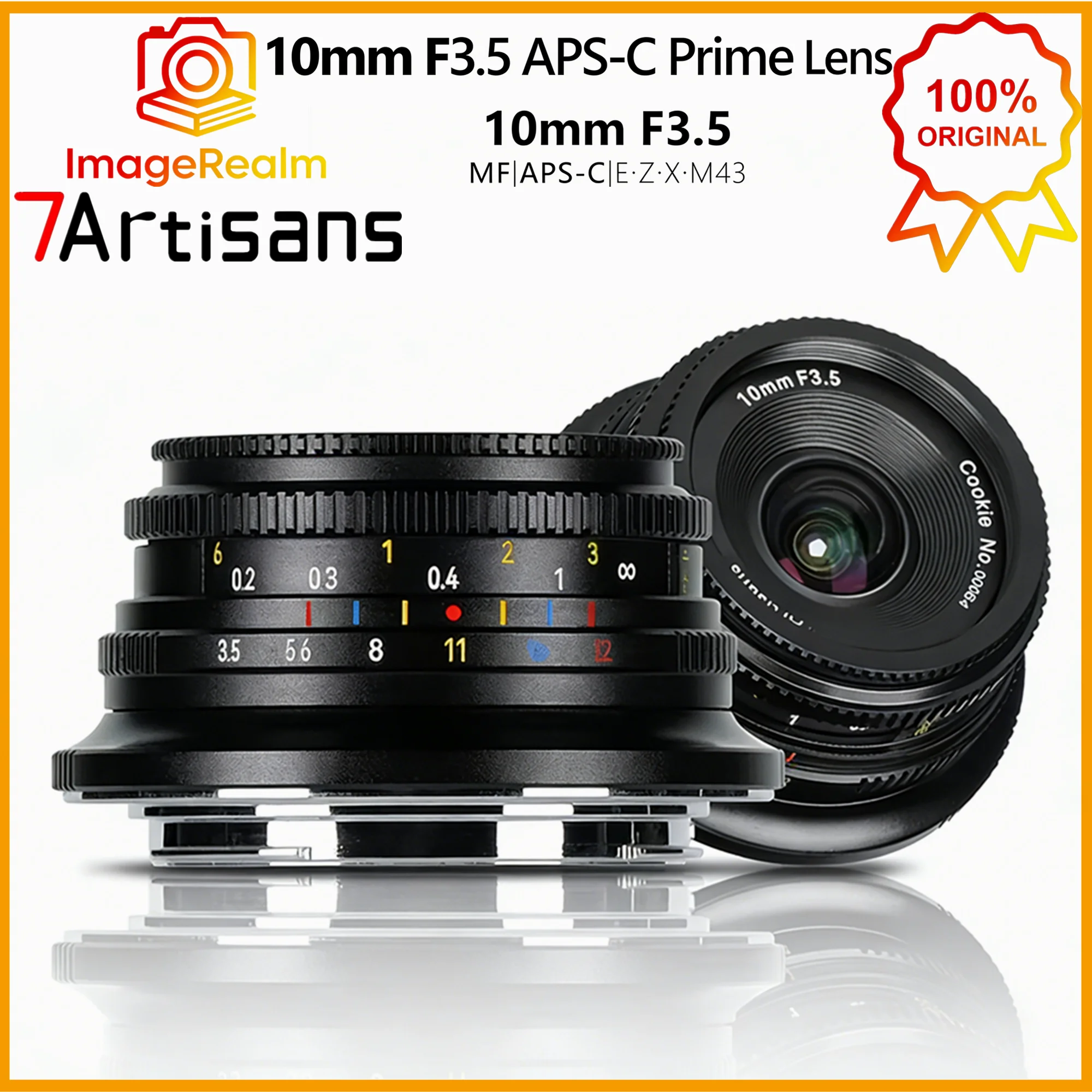 

7artisans 10 мм F3.5 APS-C 108 ° Сверхширокоугольный объектив с фиксированным фокусом для камеры Fujifilm XF Sony E Nikon Z Micro M4/3 с креплением