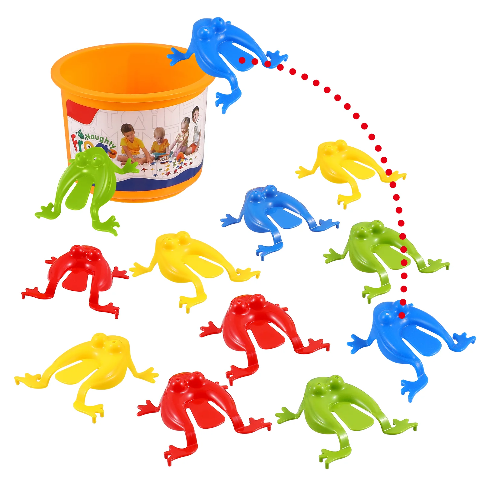 

Elasticity Frog Jumping Toy Child Hopping Party Game Frogs Toys Kit Educational