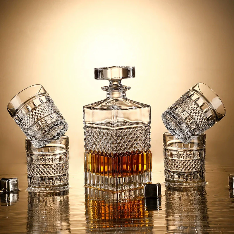 

Crystal Glass Bottle, Vodka Decanter, Whiskey Bottle, Wine Beer Containers, Glass Cup, Home Bar Tools, Decoration