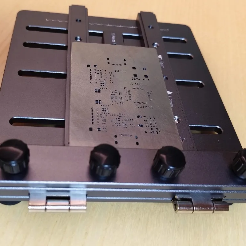 PCB Solder Paste Stencil Fixture Manual SMT Printing Jig for 0.8‑1.6mm Thickness PCB Soldering Tool
