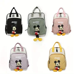 1pc ins new cartoon backpack, nylon waterproof fabric, Mickey pendant, backpack, handbag are all suitable