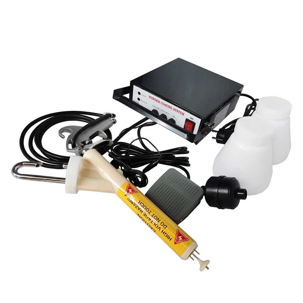 PC03-5 Portable Powder Coating System, 5-Speed Adjustable Electrostatic Spray Gun with Control Board, 110V/220V
