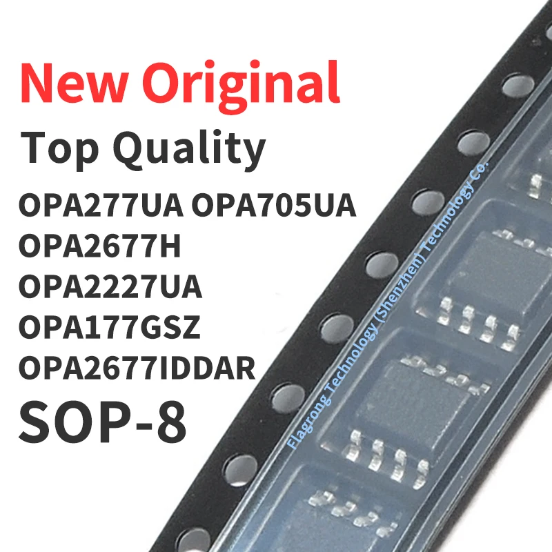 10 Pieces OPA277UA OPA705UA OPA2677H OPA2227UA OPA177GSZ OPA2677IDDAR SOP8 Chip IC New Original