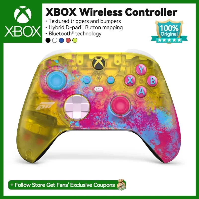 وحدة تحكم Microsoft Xbox One اللاسلكية لوحدة تحكم الألعاب Xbox Series X Xbox Series S عصا التحكم Forza Horizon 5 Edition