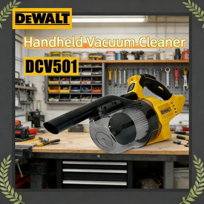 

Пылесос DEWALT DCV501: Идеально подходит для уборки труднодоступных мест, таких как углы домов, ковры и другие участки, требующие очистки.